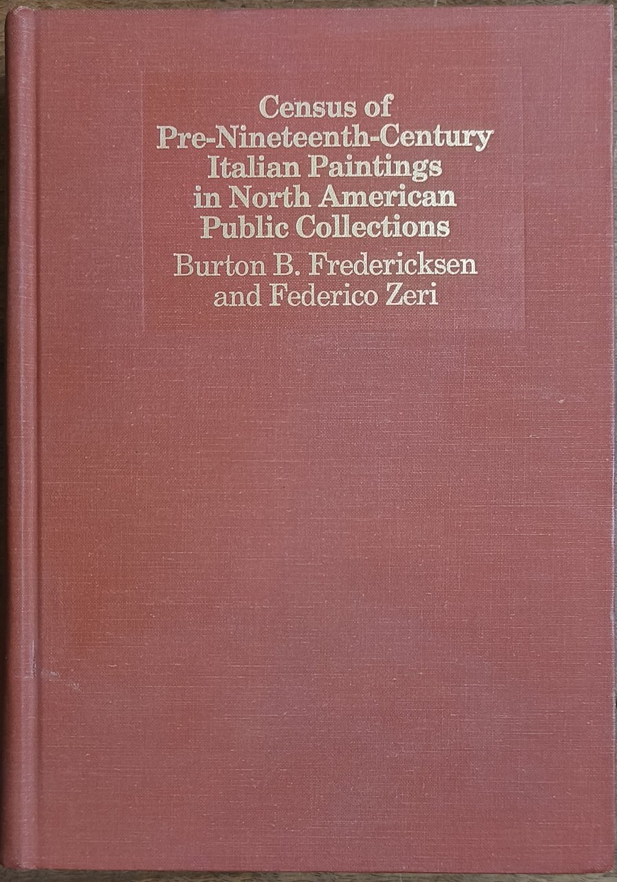 Census of Pre-nineteenth Century Italian Paintings in North American Public …