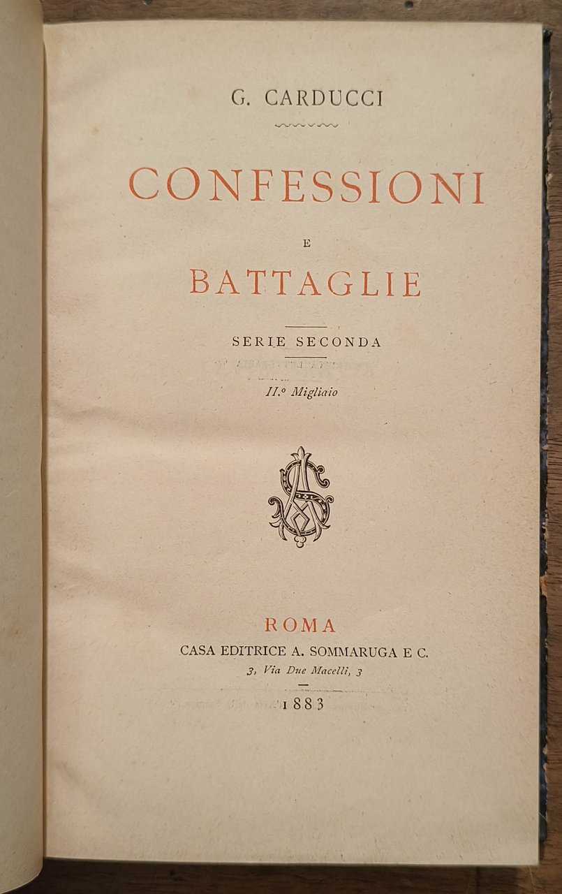 Confessioni e battaglie