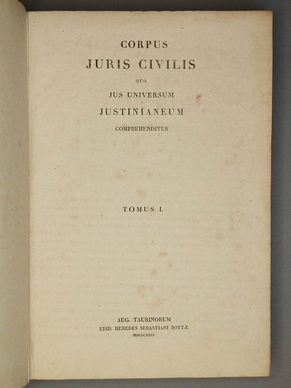 Corpus juris civilis quo jus universum Justinianeum comprehenditur | Immagine Gallery 1