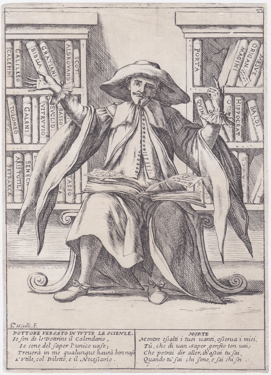 Dottore versato in tutte le scienze, 1675