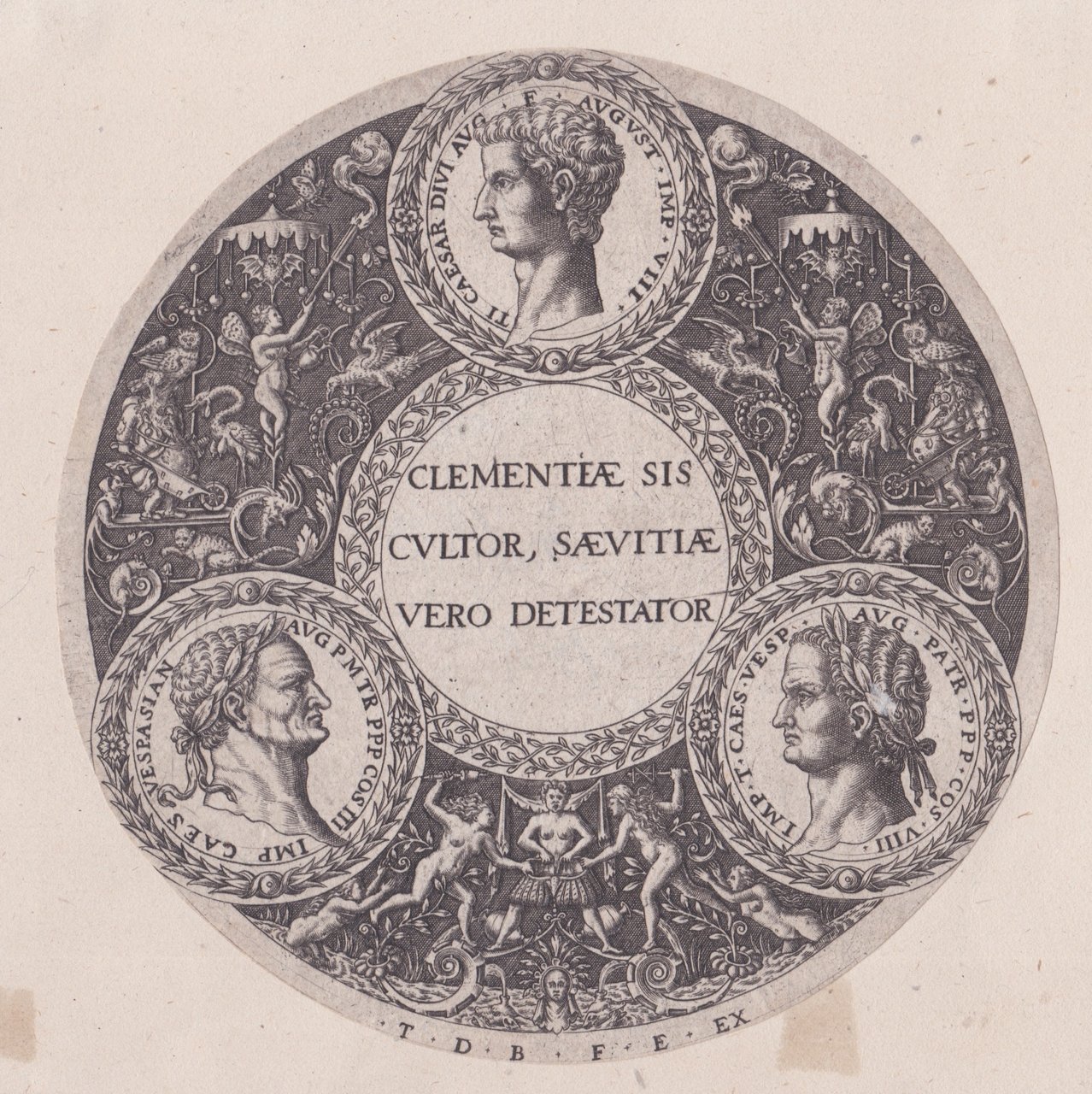 I ritratti degli imperatori romani Tiberio, Tito e Vespasiano, 1588 … | Immagine principale