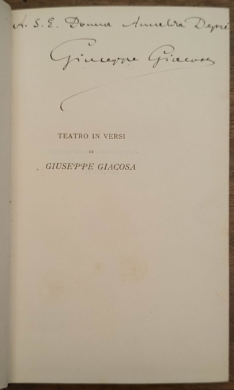 Il conte rosso. Dramma in tre atti in versi con …