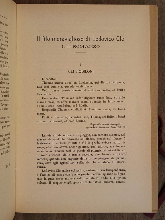 Il filo meraviglioso di Ludovico Clò