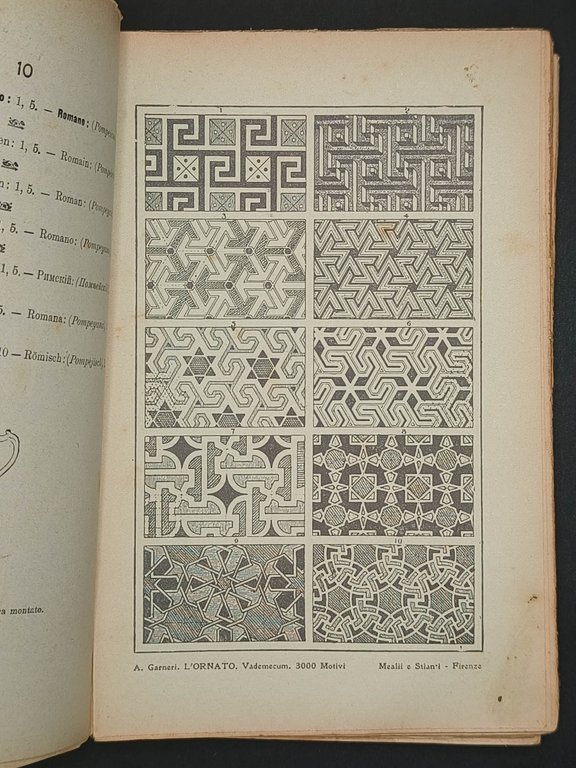 L'ornato. Vademecum 3000 motivi di arte decorativa antichi e moderni