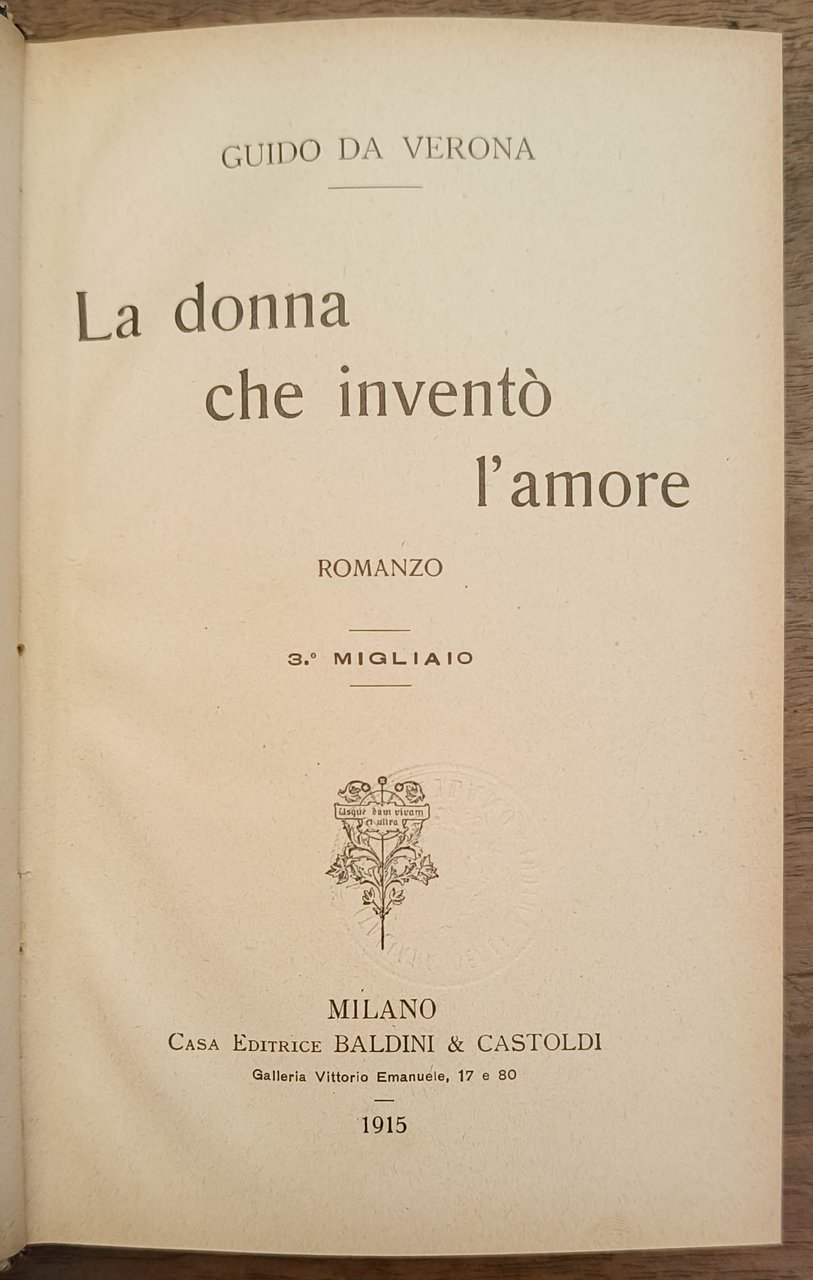 La donna che inventò l'amore