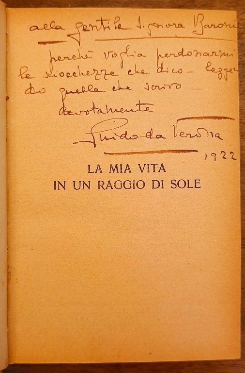 La mia vita in un raggio di sole