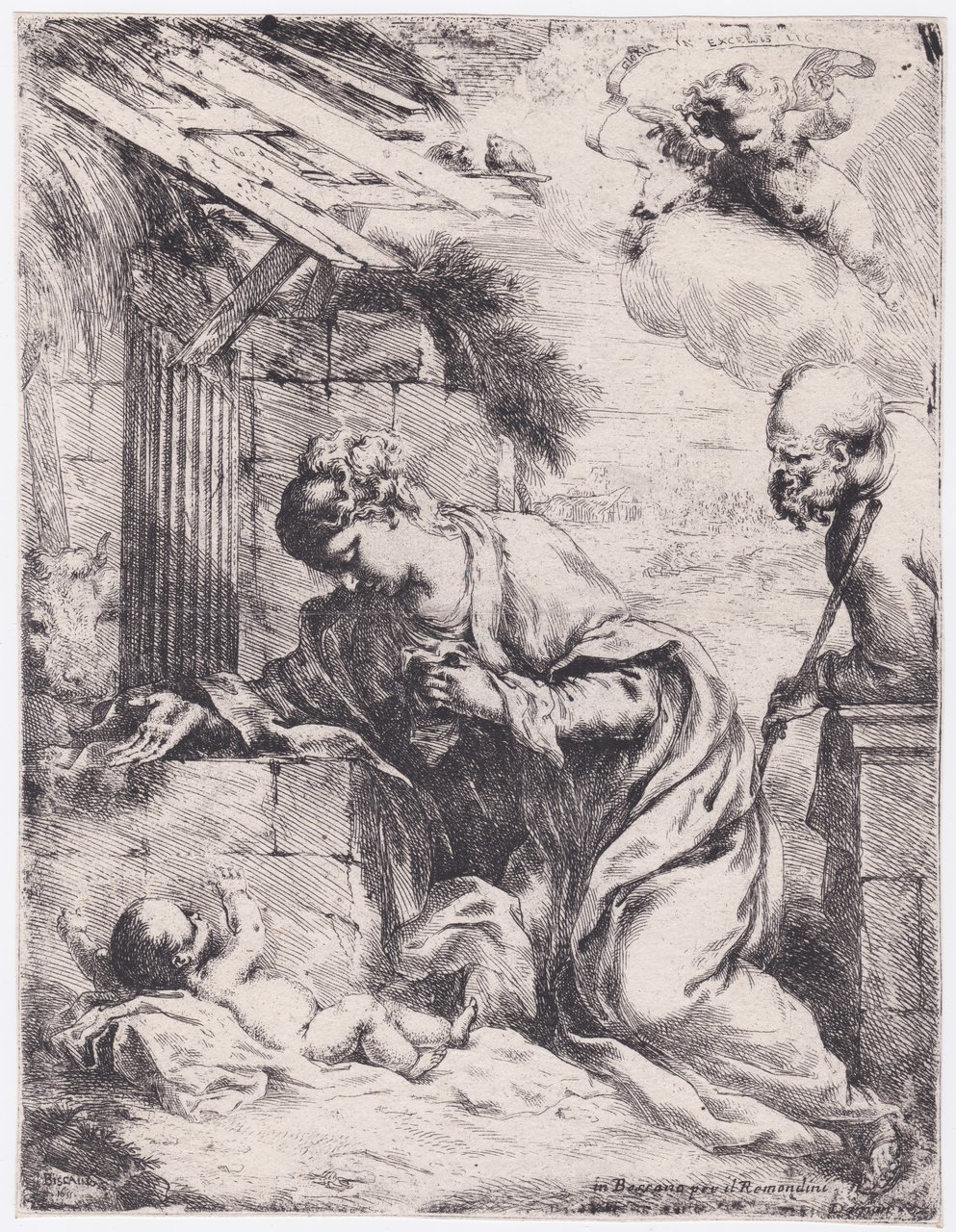 La Natività con l'angelo, 1655