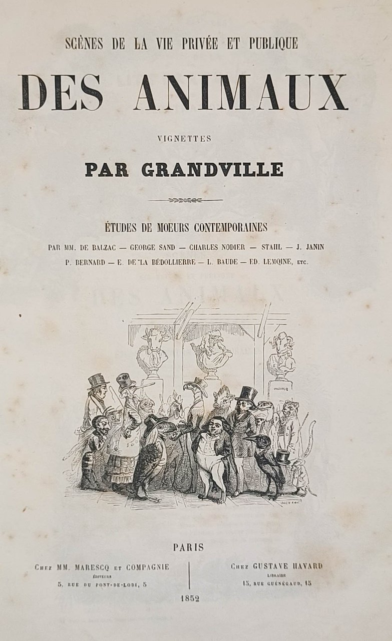 Scènes de la vie privée et publique des animaux