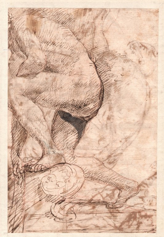 Soldato inginocchiato e studi di figure