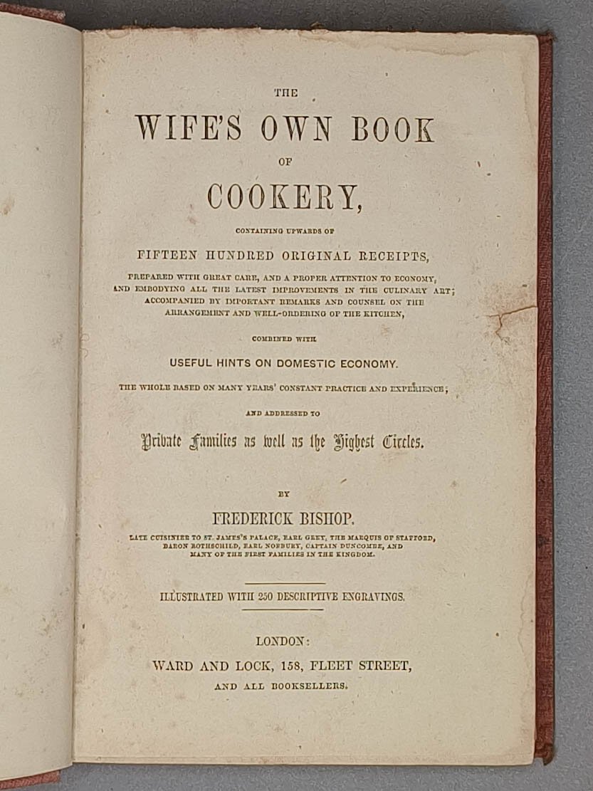 The Wife's Own Book of Cookery