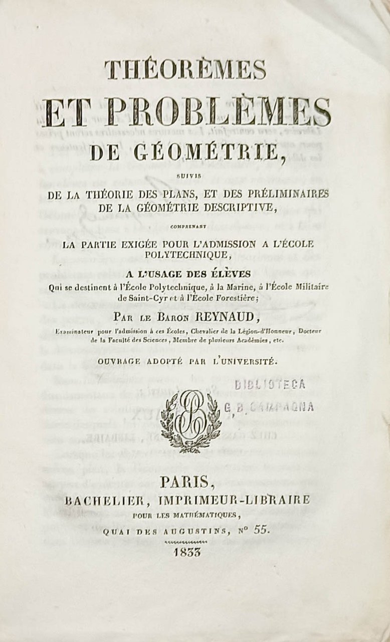 Théorèmes Et Problèmes De Géométrie
