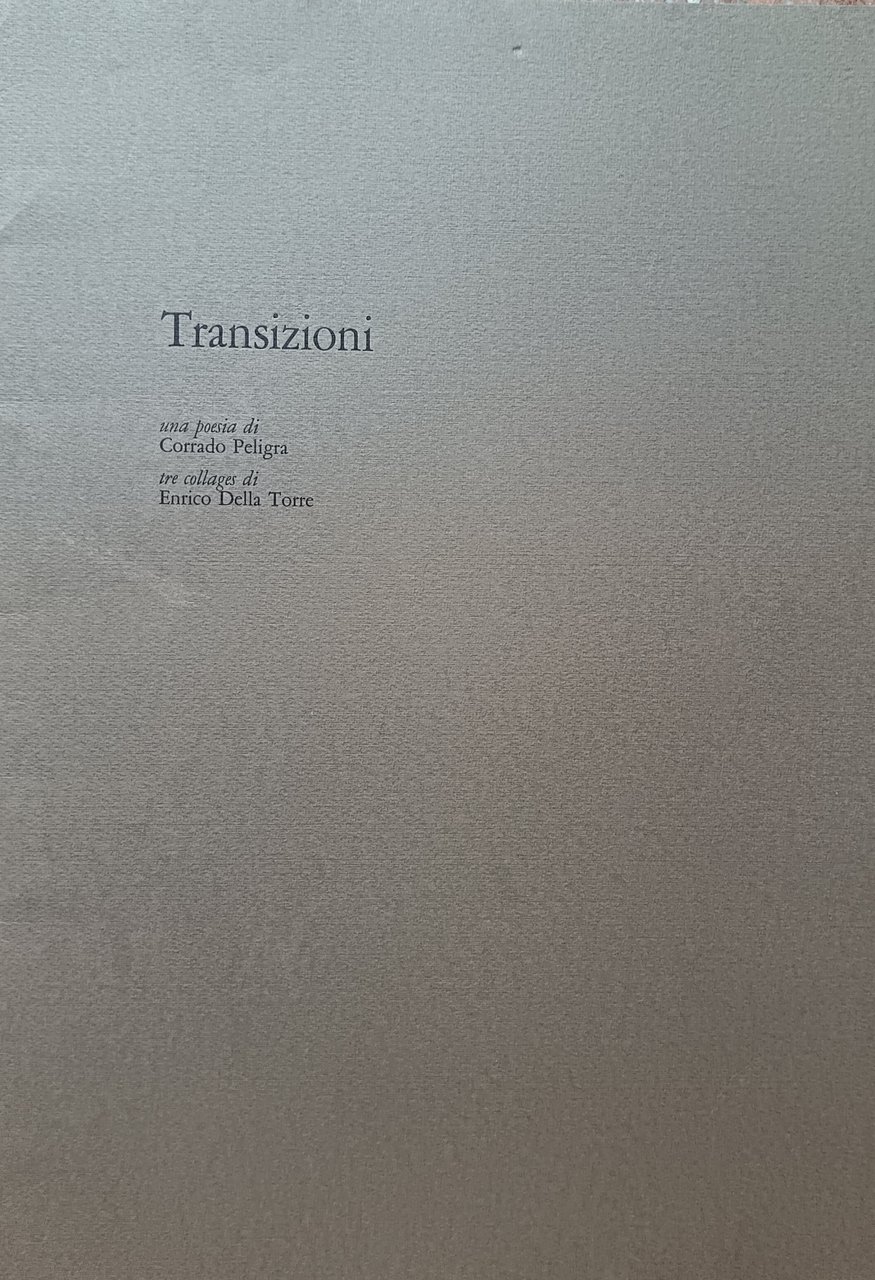 Transizioni, 1985
