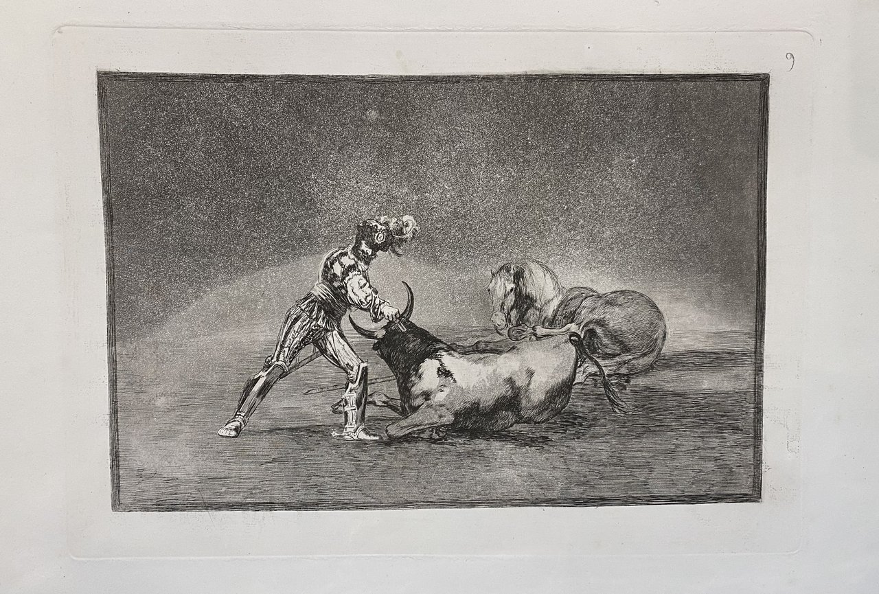 Un caballero espanol mata un toro despues de haber perdido …