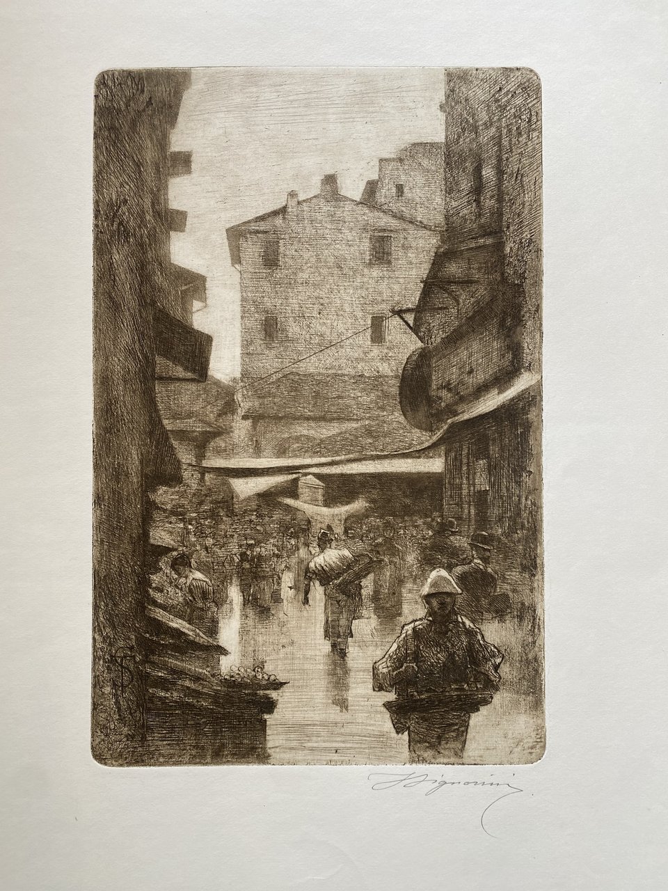 Via degli Speziali in inverno, 1886 | Immagine principale