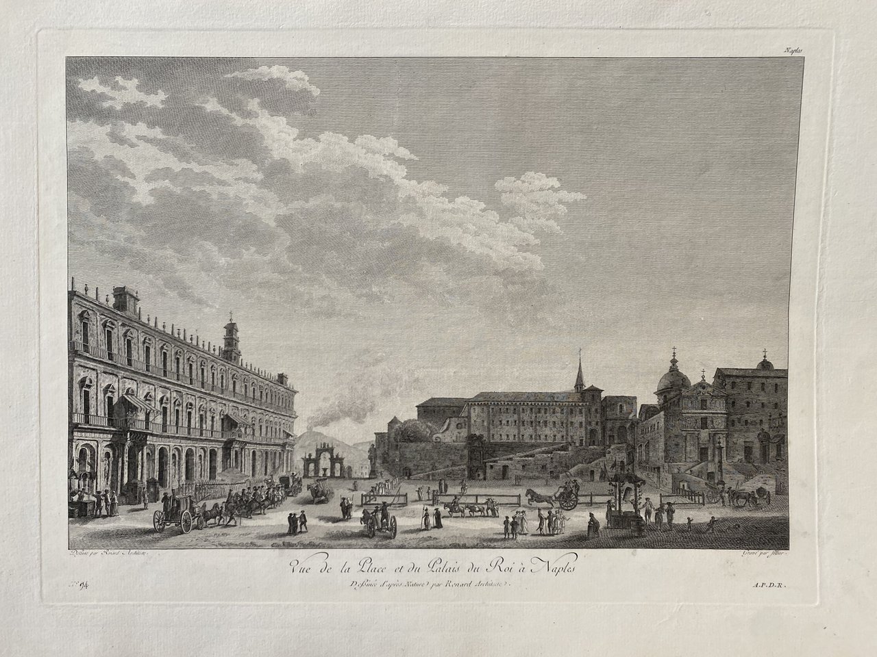 Vue de la Place et du Palais du Roi a …