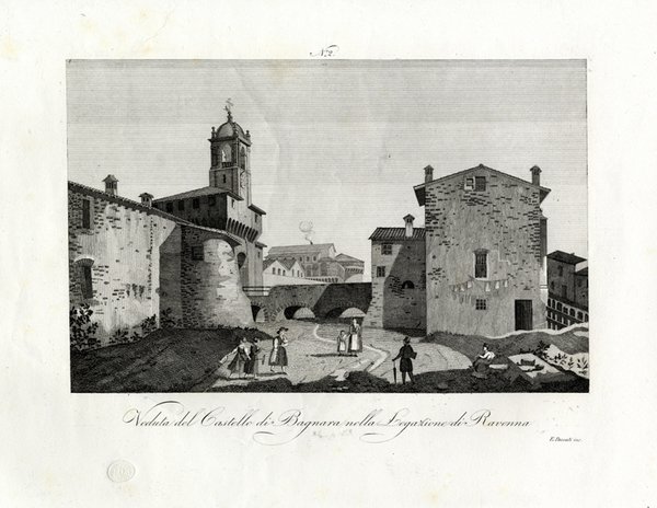 BAGNARA - Veduta del Castello di Bagnara nella Legazione di …