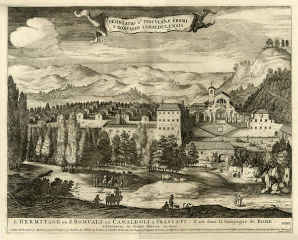 FRASCATI - MORTIER, Pierre. 1724. "Delineatio S.te Tuscolanae Eremi S. …