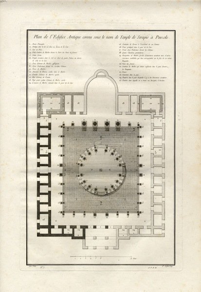 POZZUOLI-SAINT-NON - "Plan. de Temple de Serapis Ã Pouzole".