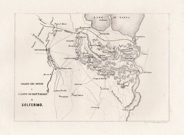 SOLFERINO-Guerra d'Italia - "Colline del Mincio e Campo di Battaglia …