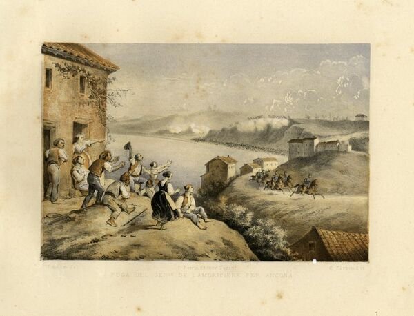 ANCONA-Guerra d'Italia - "Assedio d'Ancona - Attacco di porta Pia".