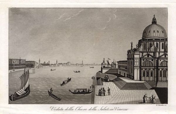 VENEZIA - "Veduta della Chiesa della Salute." Bella veduta.