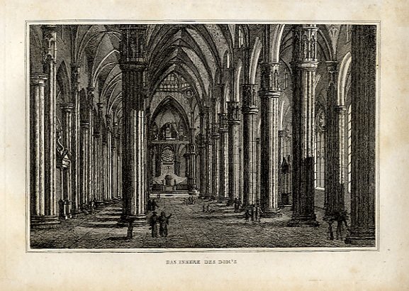 MILANO - "Das Innere des Dom's". Interno del Duomo.