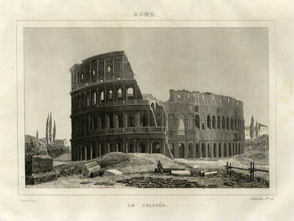 ROMA - "Le Colisèe" suggestiva veduta del Colosseo.