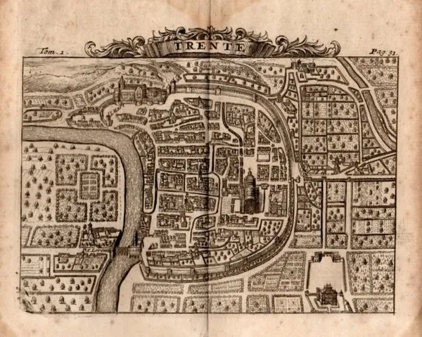 TRENTO - "Trente" pianta della città. | Immagine principale