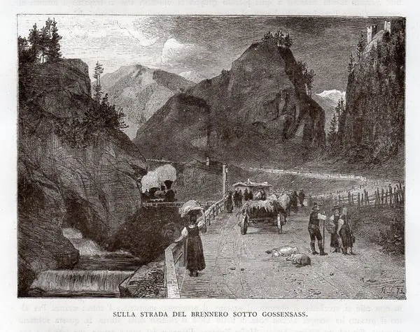BRENNERO – “Sulla strada del Brennero sotto Gossensass” | Immagine principale