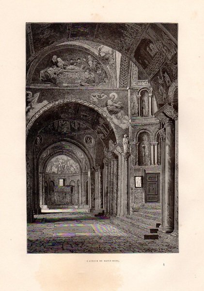 VENEZIA – “L’atrium de Saint Marc” Interno di San Marco.