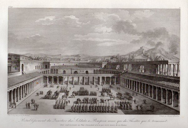 POMPEI â€“ â€œRetabliseement du Quartier des Soldats a Pompeia ainsi …