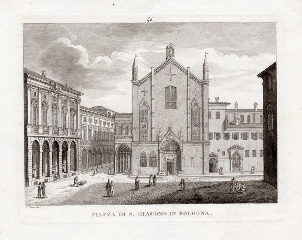 BOLOGNA - "Piazza di S. Giacomo in Bologna" C. G. …