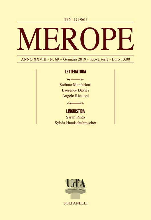Merope. Vol. 69: Letteratura-linguistica