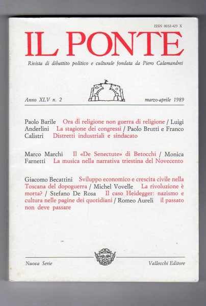 Il Ponte Rivista mensile di politica e letteratura fondata da …