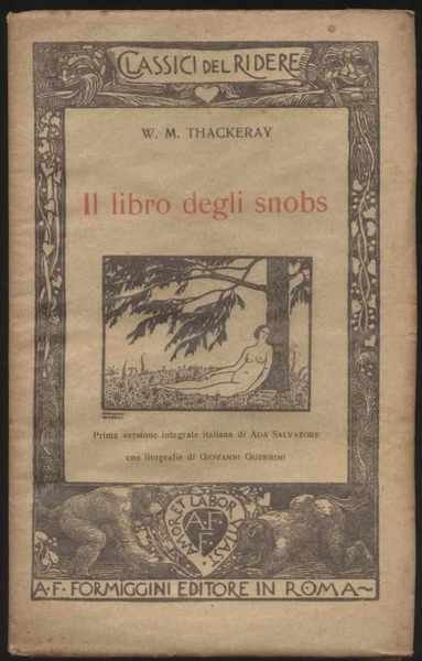 Il libro degli snobs - I classici del ridere -Prima …