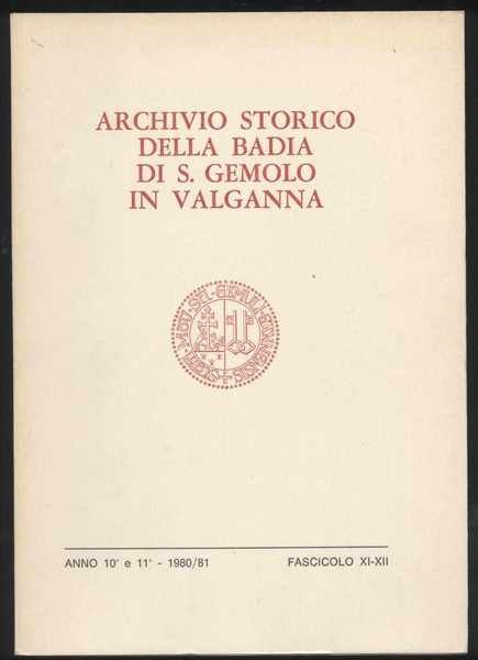 Archivio storico della Badia di S. Gemolo in Valganna - …