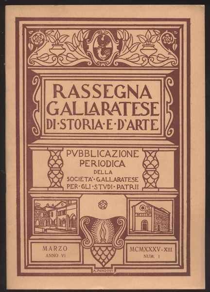 Rassegna gallaratese di storia e d'arte - 1935 Marzo -Anno …