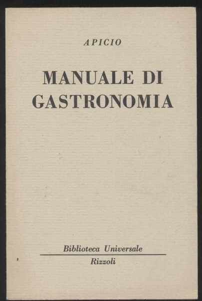 Manuale di gastronomia