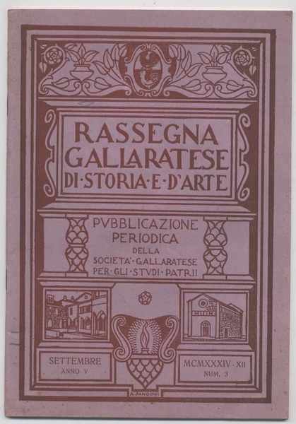 Rassegna gallaratese di storia e d'arte - 1934 Settembre -Anno …