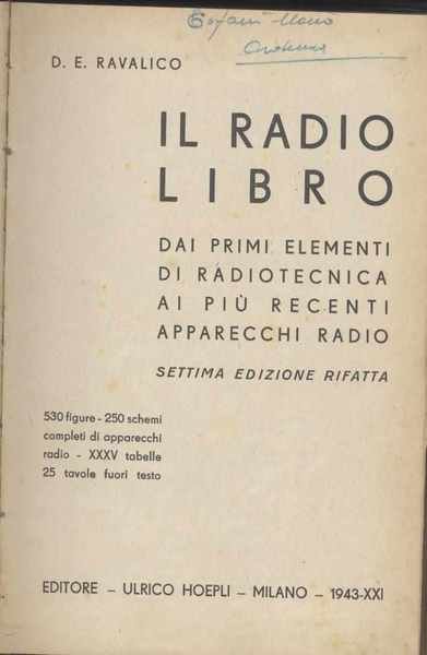 Il radiolibro Dai primi elementi di radiotecnica ai più recenti …