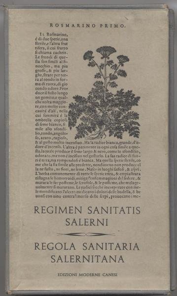 Regola sanitaria salernitana - Regimen sanitatis salerni