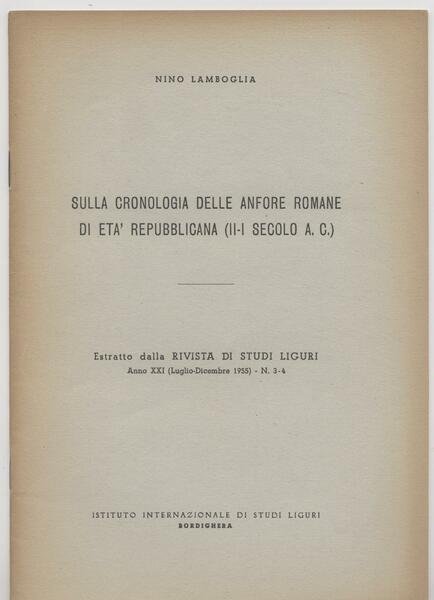 Sulla cronologia delle anfore romane di età repubblicana (II-I secolo …