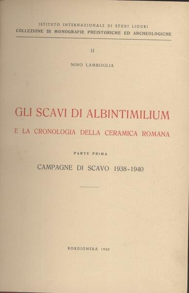Gli scavi di Albintimilium e la cronologia della ceramica romana …