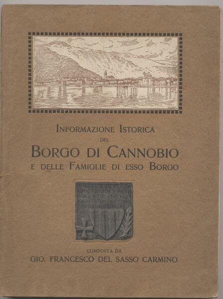 Informazione istorica del borgo di Cannobio e delle famiglie di …