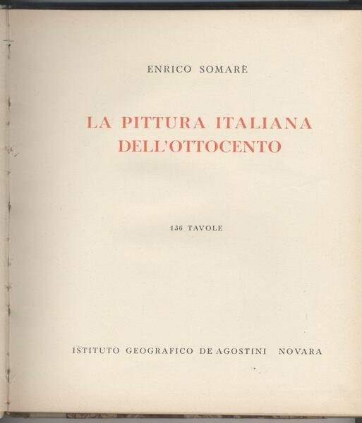 La pittura italiana dell'Ottocento