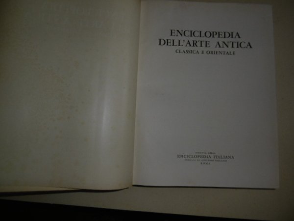 Enciclopedia dell'arte antica classica e orientale