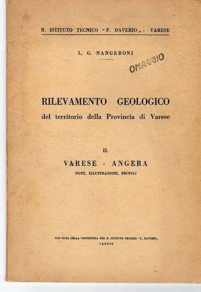 Rilevamento geologico del territorio della Provincia di Varese - II …