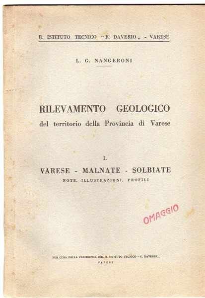 Rilevamento geologico del territorio della Provincia di Varese - I …