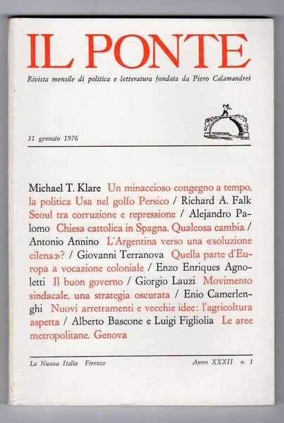 Il Ponte Rivista mensile di politica e letteratura fondata da …