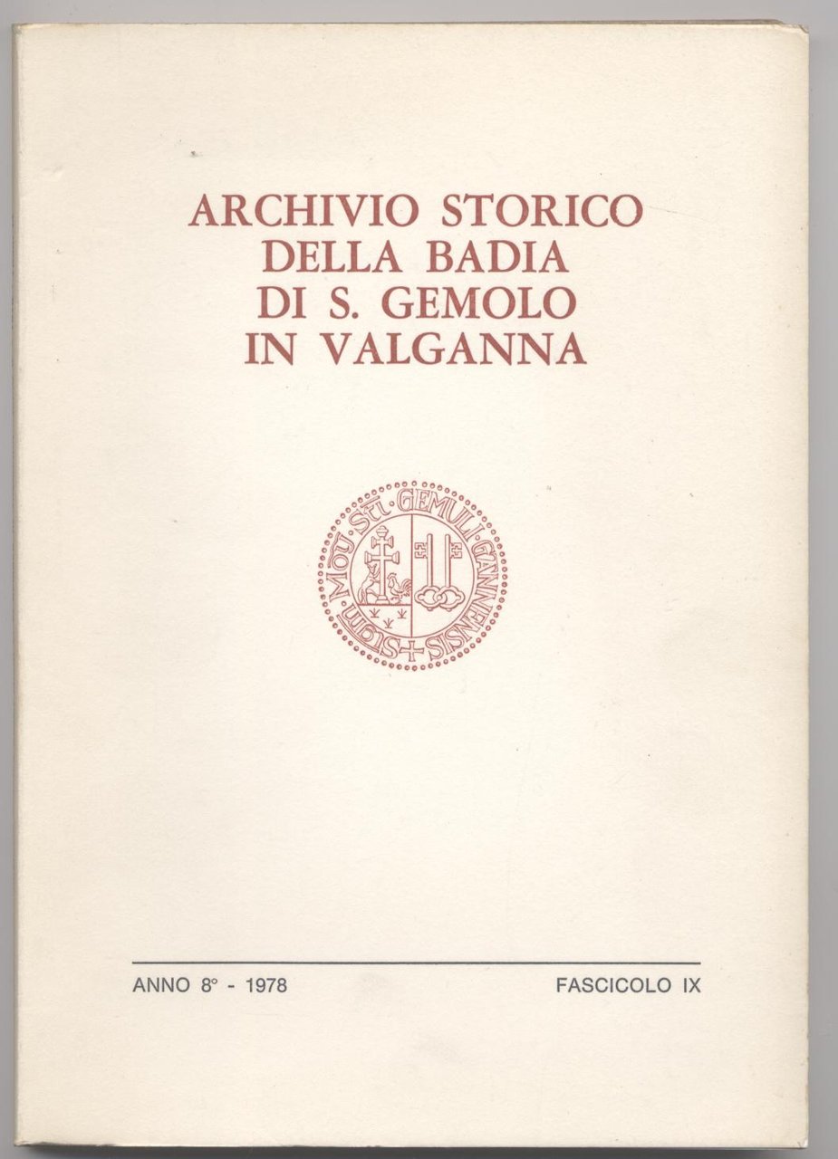 Archivio storico della Badia di S. Gemolo in Valganna - …